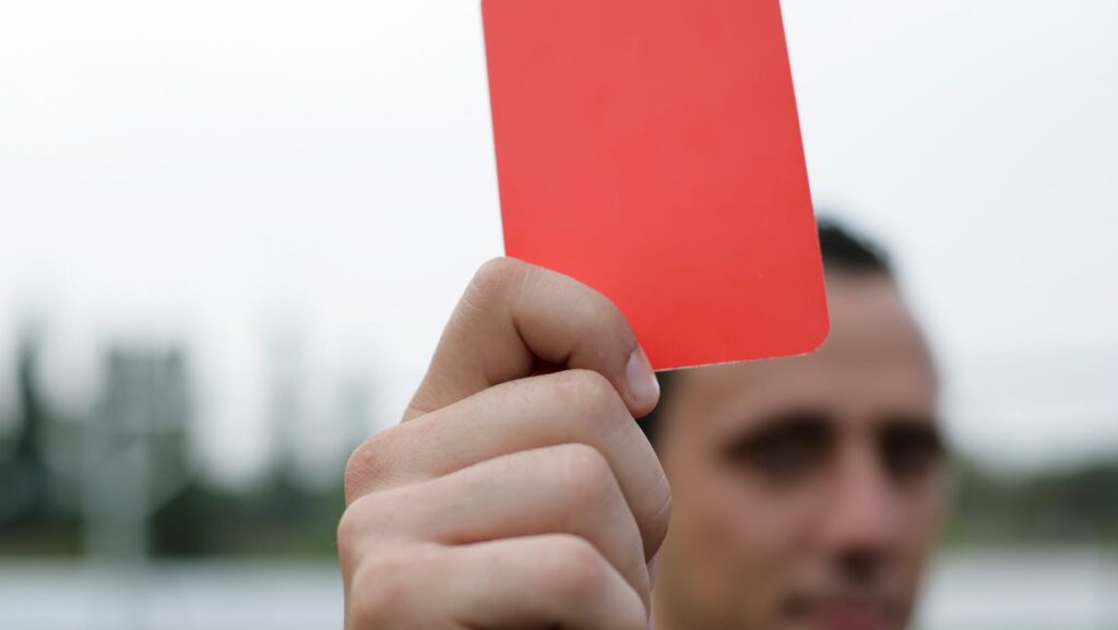 who has the most red cards in football history